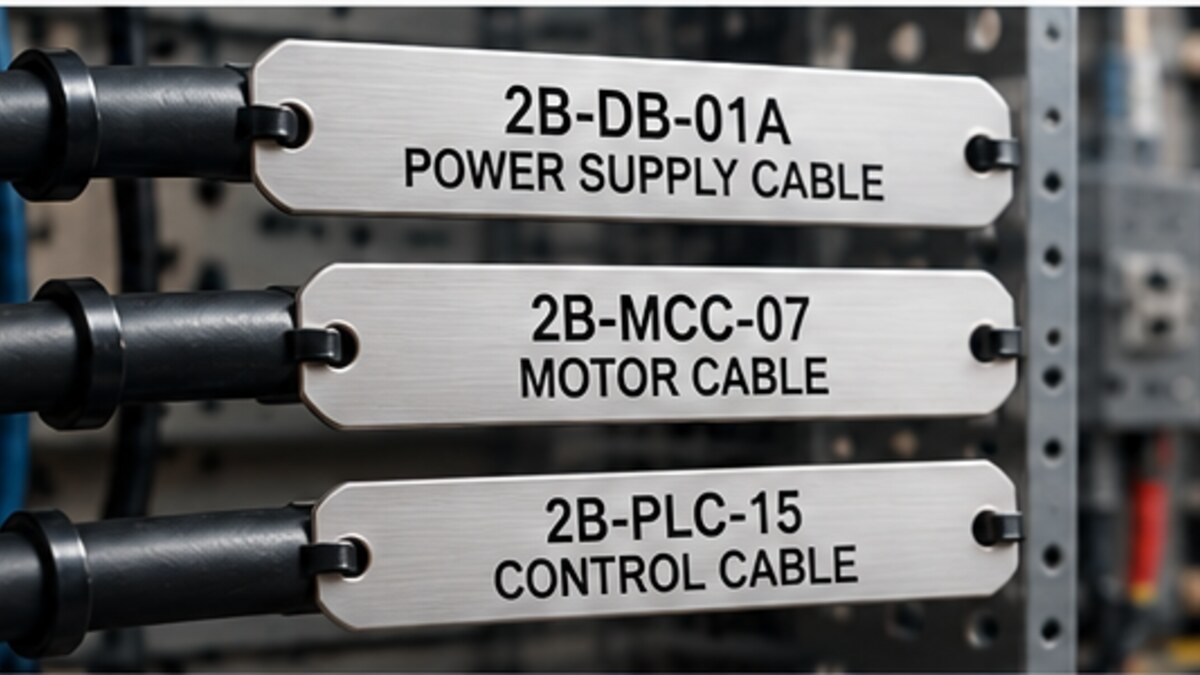 Aluminium cable tags