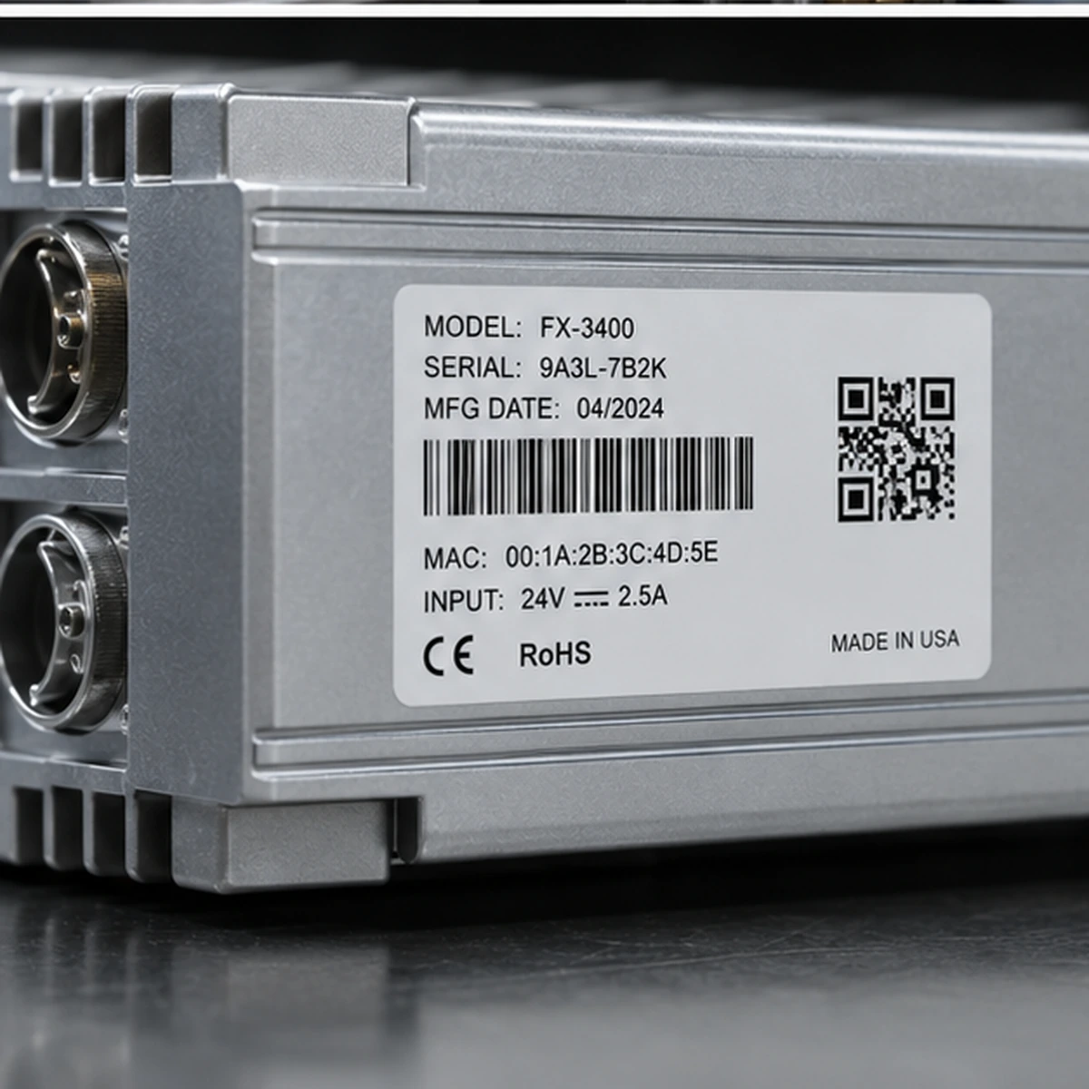 Barcode & QR Labels variable data option