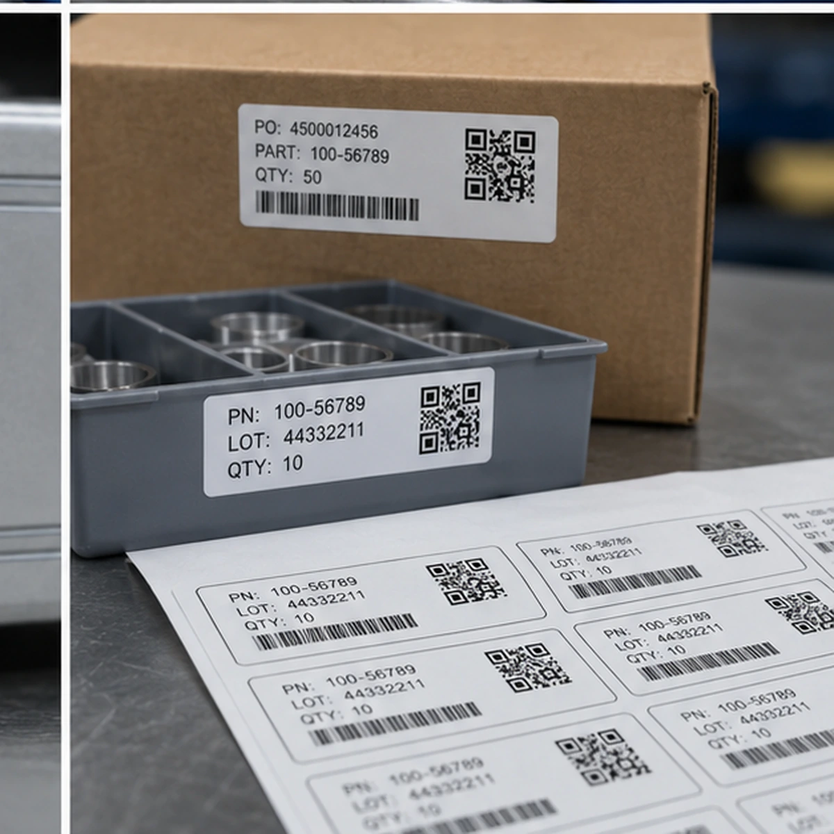 Barcode & QR Labels custom finish option
