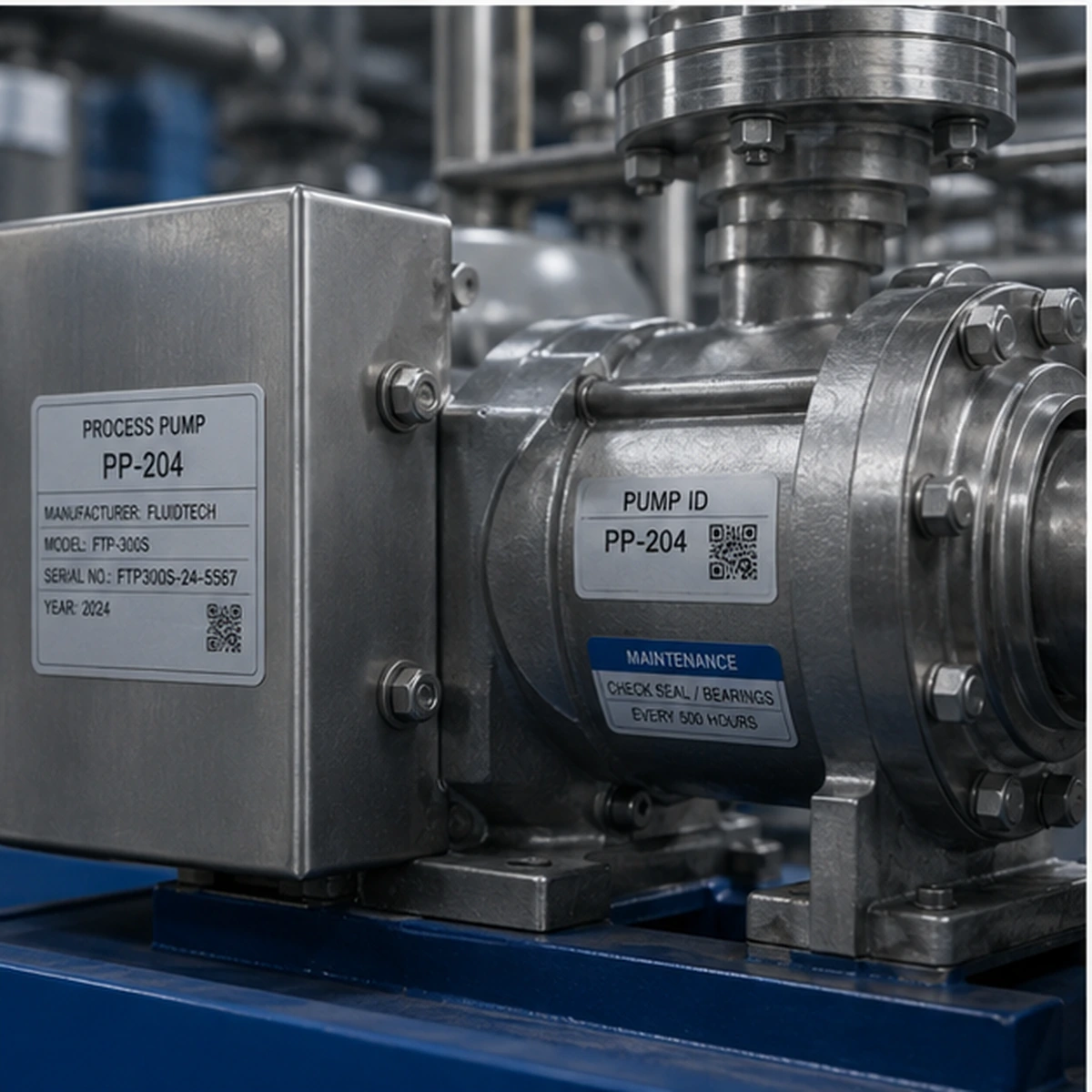 Equipment Labels variable data option