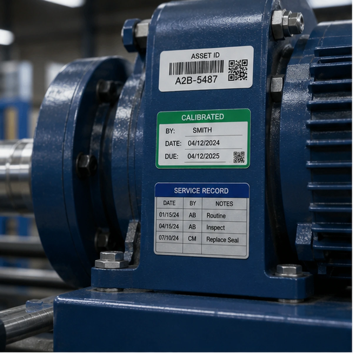 Service & Inspection Labels representative product example
