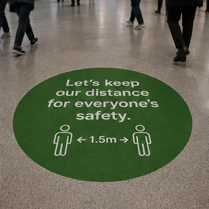 Floor Graphics custom finish option