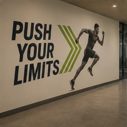 Wall Graphics custom finish option