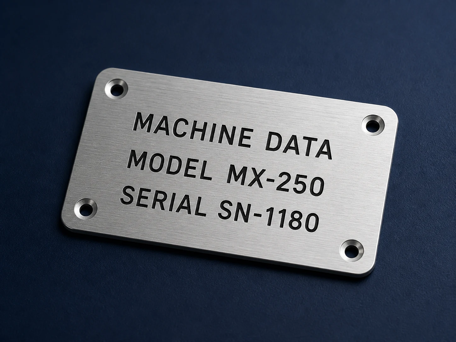 Machine Data Plates