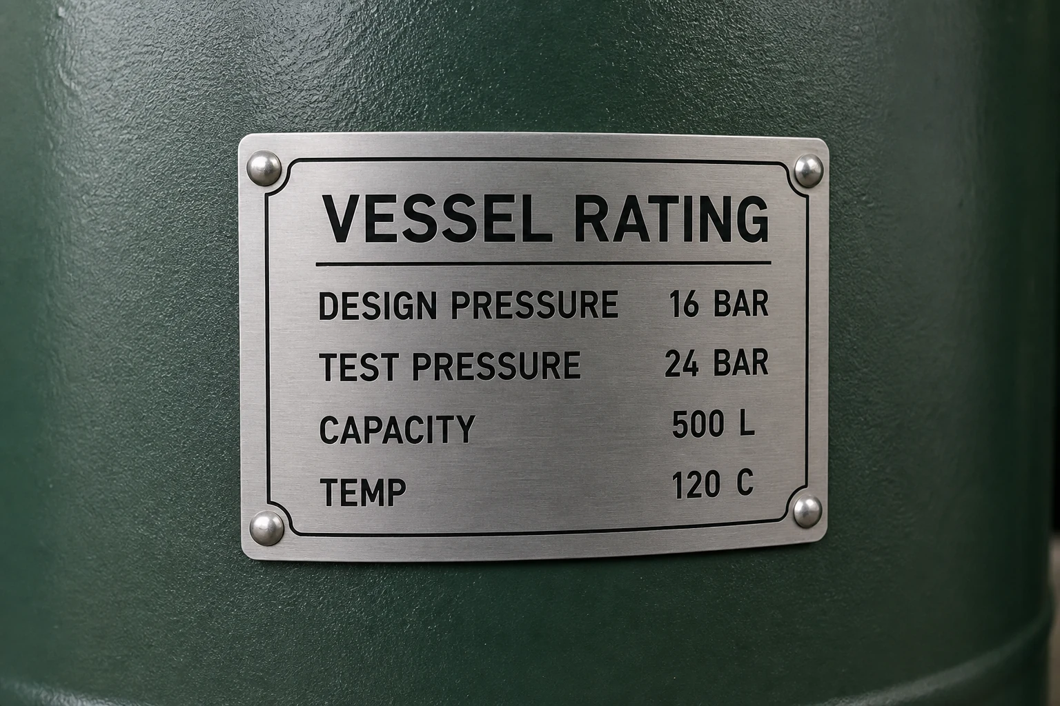 Pressure & Capacity Plates