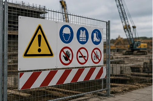 Construction Safety Signs layout option