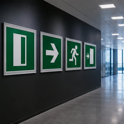 Emergency Exit Signs custom finish option