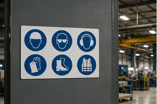 Mandatory Safety Signs layout option