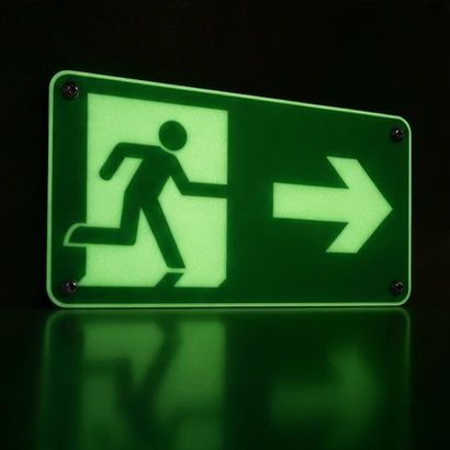 Photoluminescent Signs variable data option