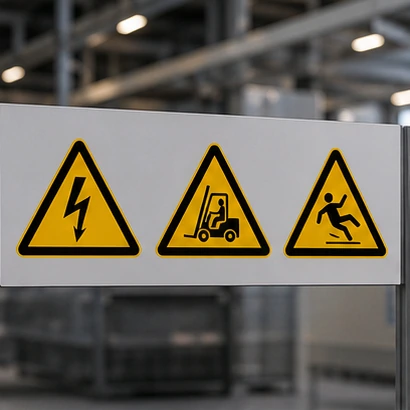 Warning Safety Signs custom finish option
