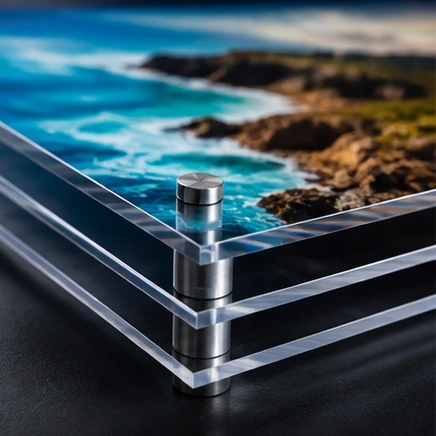 Acrylic Printing custom finish option