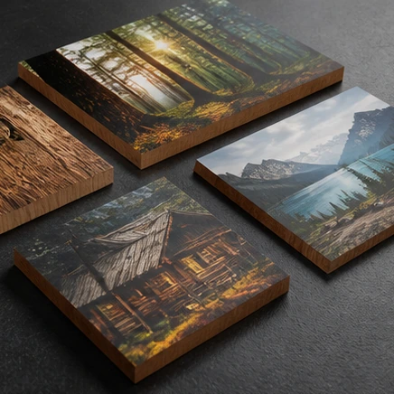 Wood Printing custom finish option