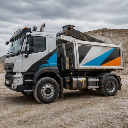 Construction Vehicle Graphics representative product example