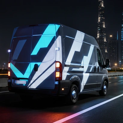 Reflective Vehicle Graphics custom finish option