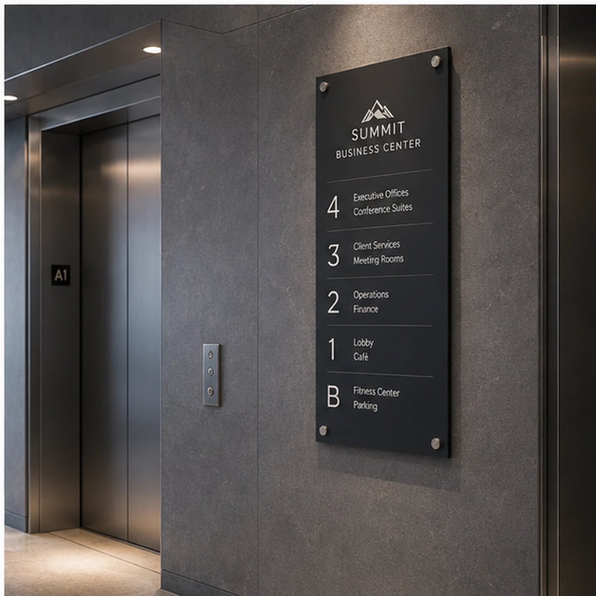 Floor & Level Signs application example 3