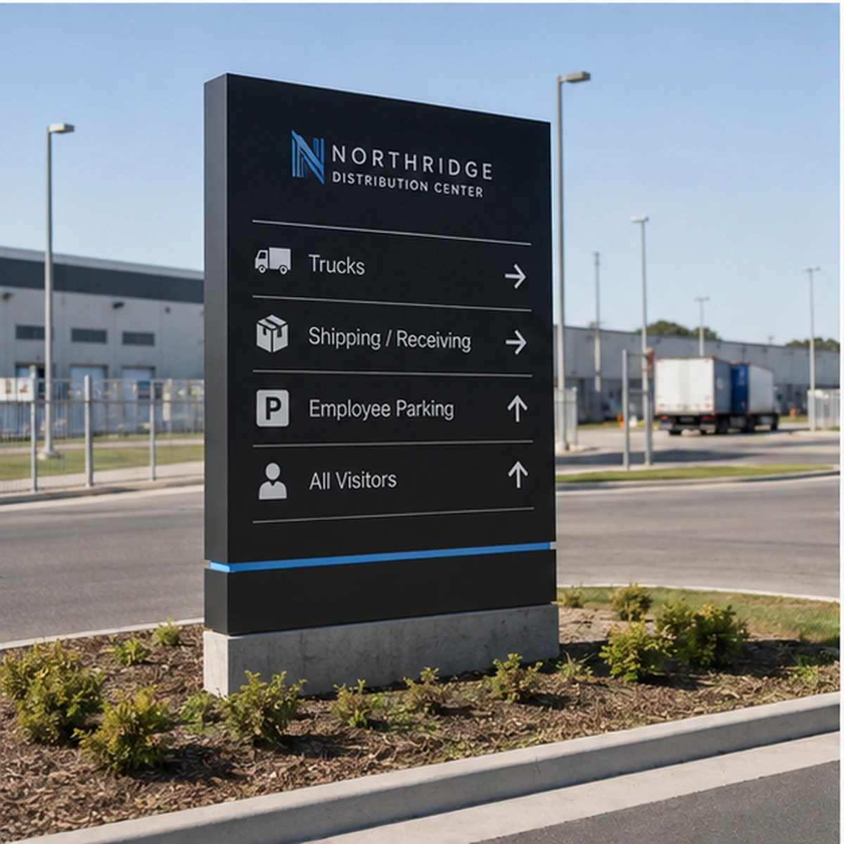Outdoor Wayfinding Signs application example 2