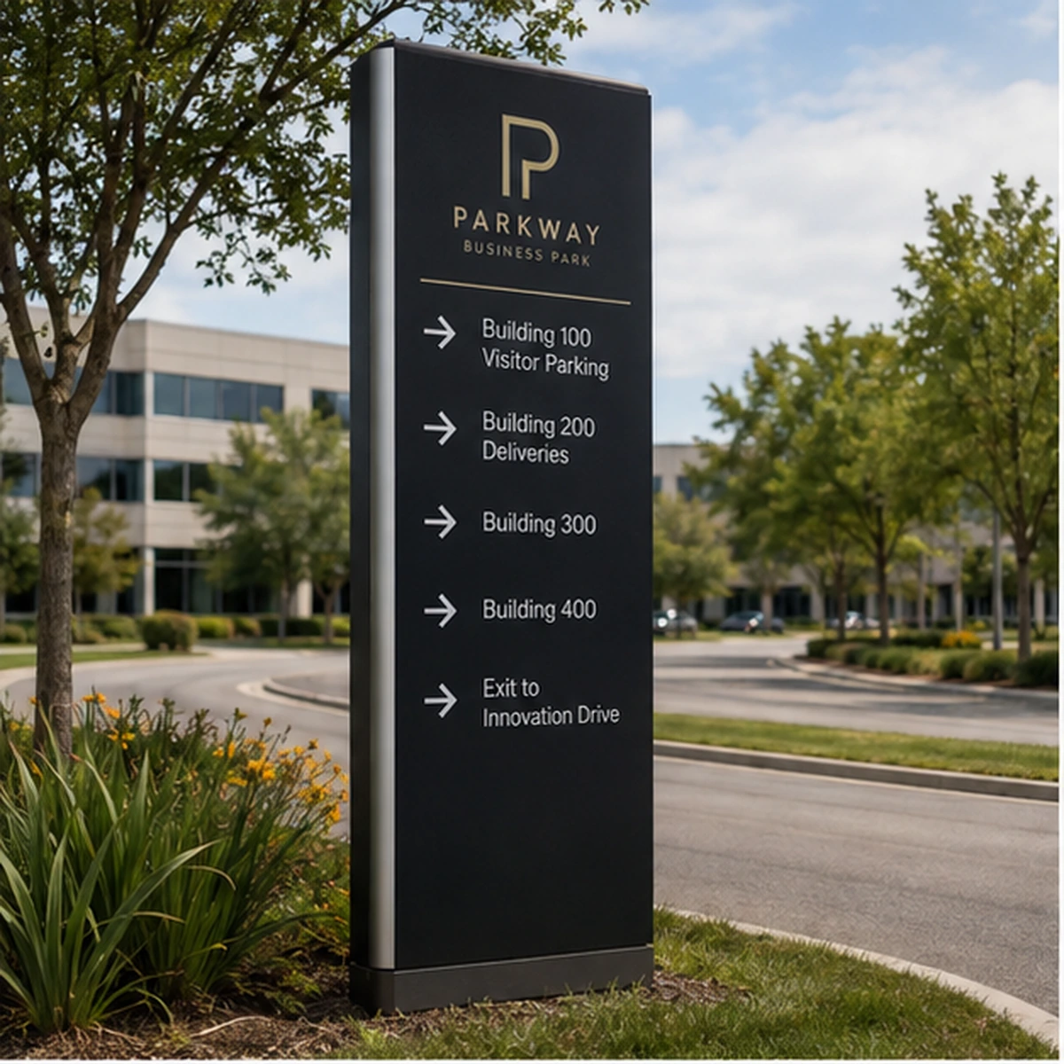 Outdoor Wayfinding Signs representative product example