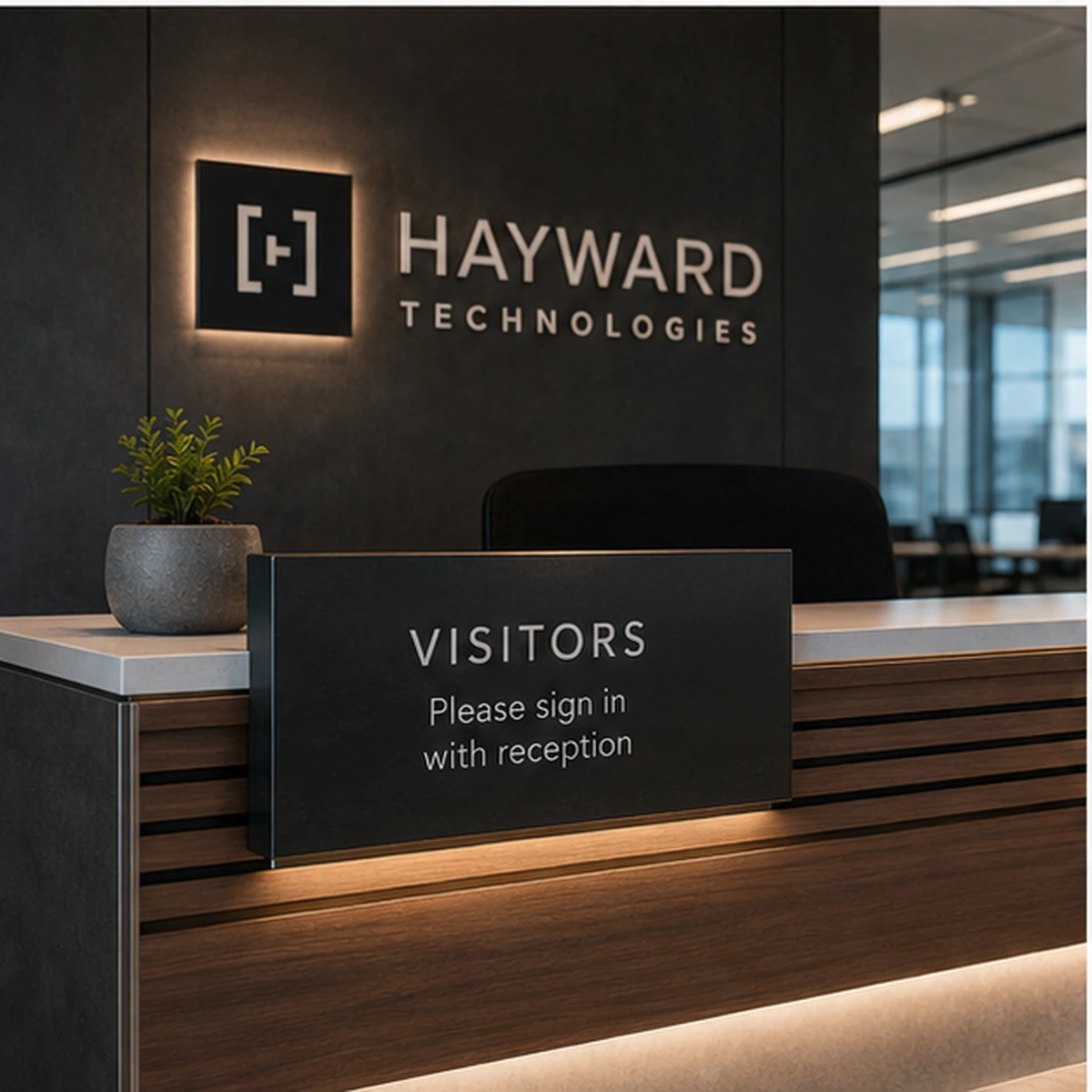Reception & Lobby Signs application example 2