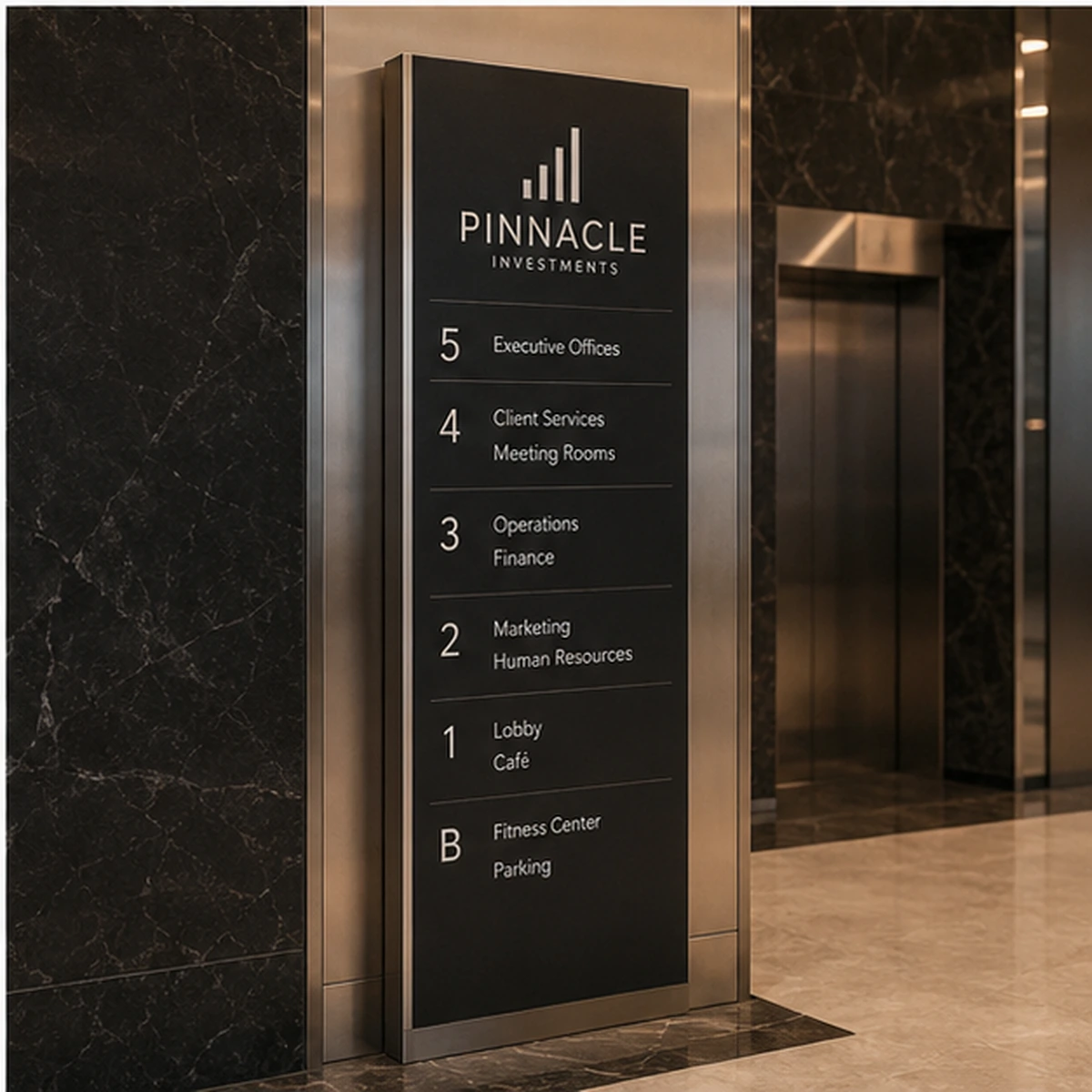 Reception & Lobby Signs application example 3