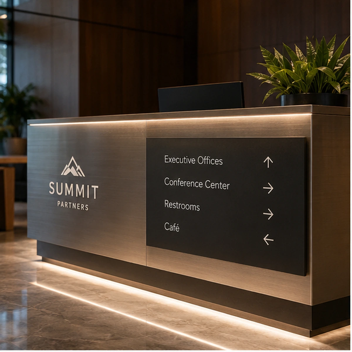 Reception & Lobby Signs representative product example