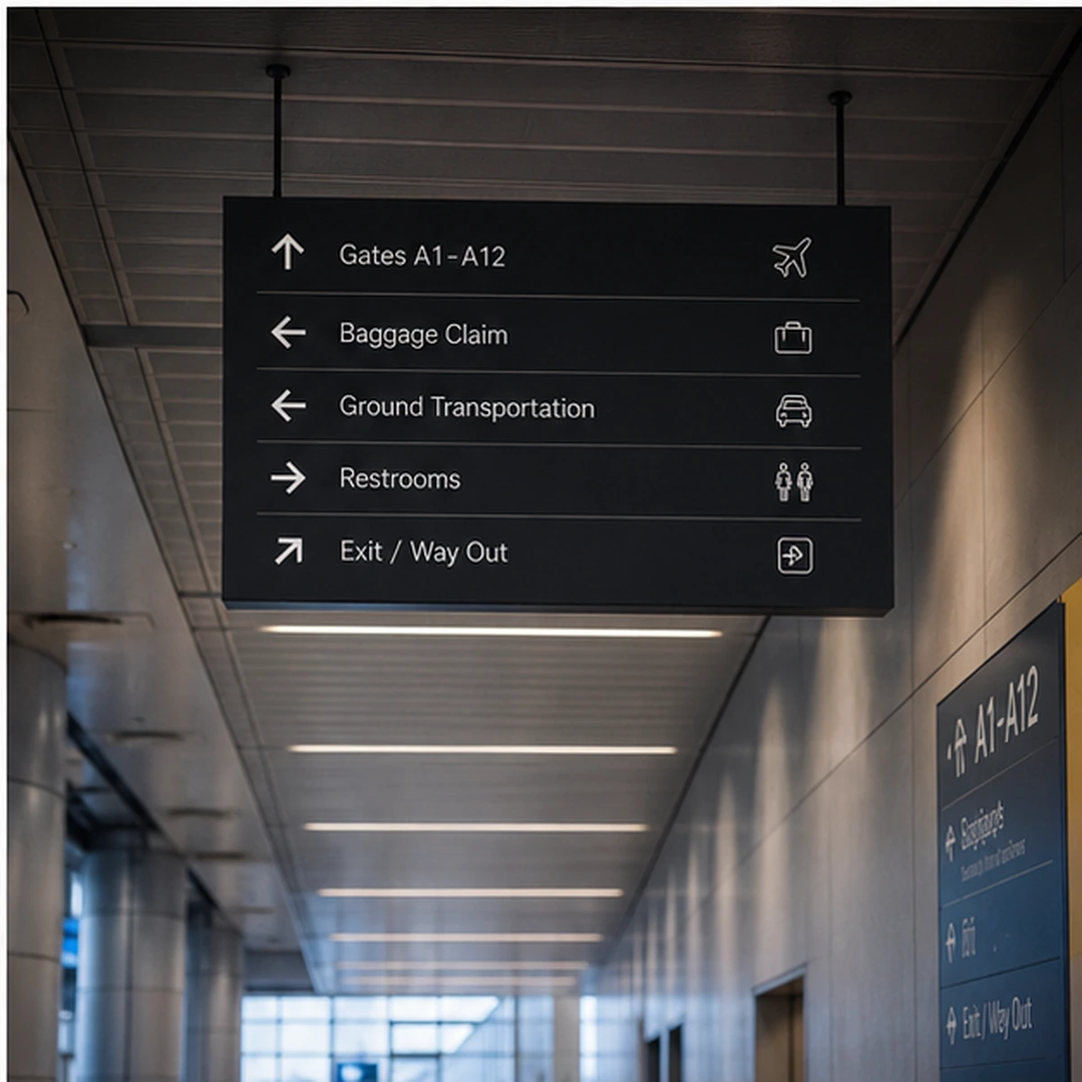 Suspended & Ceiling Signs application example 3